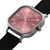 Relógio Feminino Quadrado Minimalista Bays Black Rosa Pulseira Preta Metal Bewatch 40mm Aço Inoxidável - comprar online