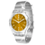 Relógio Transparente Clássico Dourado Clear Bewatch