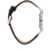 Imagem do Relógio Minimalista Chrono Silver Pulseira de Couro Preto 40mm Aço Inoxidável banhado a titânio