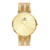 Relógio Minimalista Avenue Full Gold Dourado 40mm Aço Inoxidável banhado a titânio