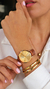 Relógio Feminino Marrom Petite Full Gold 32mm Minimalista Aço Inoxidável banhado a titânio - comprar online