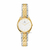 Relógio Feminino Mini Shine Bicolor Gold 24mm Aço Inoxidável