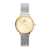 Relógio Feminino Minimalista Dourado e Prata Avenue Full Gold 32mm Aço Inoxidável banhado a titânio
