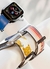 Imagem do Pulseira de Couro Genuíno Social Para Apple Watch Duo Be Amarelo Canario Compatível Com Apple Watch 38/40/41mm
