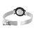 Relógio Masculino Minimalista Profile Rise Branco Pulseira de Aço Prata 40mm Aço Inoxidável banhado a titânio na internet
