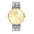 Relógio Feminino Minimalista Dourado e Prata Unitone Full Gold 40mm