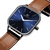 Relógio Masculino Quadrado Square Dallas Blue Light Azul Pulseira de Couro Marrom 40mm Minimalista - comprar online
