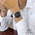 Relógio Feminino Prata Silver Legacy Pulseira de Couro Branco Full White 40mm Minimalista - comprar online