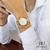 Relógio Feminino Melrose Gold 32 mm Aço Inoxidável banhado a titânio na internet
