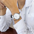 Relógio Feminino Prata Legacy Silver Pulseira de Couro Branco Full White 40mm Minimalista - comprar online