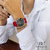 Relógio Feminino Prata Mond Black Pulseira de Nylon Vermelho Nato Otan 40mm Minimalista - Compre Relógios Originais Minimalistas | Bewatch
