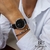 Relógio Feminino Preto Pulseira de Couro Petite Luminus Preto Full Black 32mm Aço Inoxidável banhado a titânio - comprar online