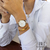 Relógio Feminino Minimalista Dourado e Prata Rise Gold Silver 32mm - comprar online