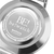 Relógio Feminino Minimalista Chrono Silver Pulseira de Couro Preto 40mm