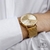 Relógio Minimalista Avenue Full Gold Dourado 40mm Aço Inoxidável banhado a titânio na internet