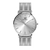Relógio Minimalista Element Full Silver Pulseira Prata 40mm Aço Inoxidável banhado a titânio