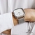 Relógio Masculino Quadrado Minimalista Square Concord Silver Pulseira Aço Prata 40mm Aço Inoxidável banhado a titânio - comprar online