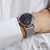 Relógio Minimalista Unitone Black Silver Pulseira Prata 40mm Aço Inoxidável banhado a titânio - comprar online