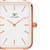 Relógio Feminino Quadrado Square Union Rosé Gold Minimalista Bewatch na internet
