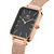 Relógio Feminino Quadrado Square Union Rosé Gold Minimalista - Bewatch - comprar online