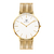 Relógio Feminino Mesh Dourado Gold 40mm Minimalista
