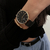 Relógio Feminino Minimalista Bloom Preto e Gold 40mm - comprar online