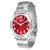 Relógio Transparente Clássico Red Hot Clear Bewatch