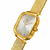 Relógio Feminino Quadrado Charm Duo Gold 40mm Aço Inoxidável - Compre Relógios Originais Minimalistas | Bewatch