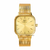 Relógio Feminino Quadrado Charm Full Gold 40mm Aço Inoxidável