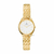 Relógio Feminino Mini Shine Gold 24mm Aço Inoxidável banhado a titânio