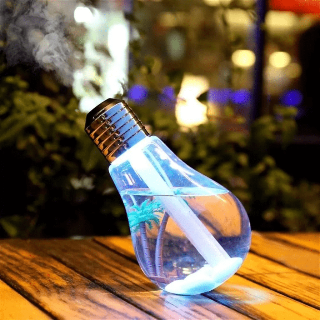 Umidificador Aromatizador De Ar Luminária Formato De Lampada