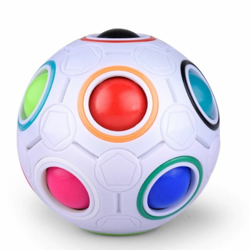 Fidget Toy Cubo Magico Brinquedo Antistress Cubo Bola Magica Pop Bolinha  Quebra-cabeça de Bola Rainbow Puzzle Ball Fidget Jogo de Habilidade Ball  Toy Teasers Jogos de Brinquedos