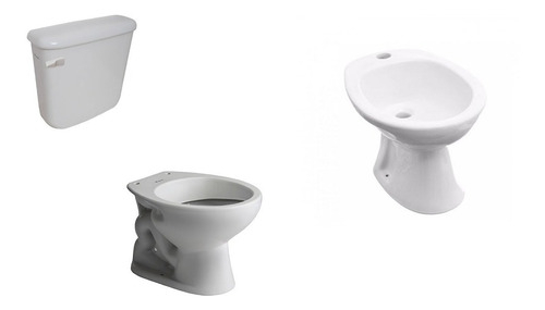 Set Inodoro Corto, Deposito, Bidet 1a Ferrum Andina S/tapa