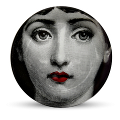 Fornasetti Batom Vermelho Prato Decorativo