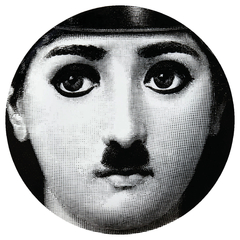 Prato de Parede Estilo Fornasetti Chaplin