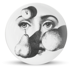 Prato de Parede Estilo Fornasetti Pera