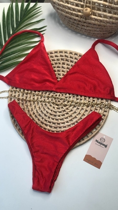 Conjunto Comfort Vermelho Canelado