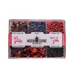 BOTANICOS PARA GIN MOONSHINE CAJA PLASTICA RECTANGULA DE 6 BOTANICOS