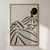 Quadro Abstrato Mulher Moderna Minimalista Em Tons Neutros - comprar online