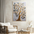 Quadro Árvore Abstrata Moderna Luxo Com Folhas Esmeralda e Douradas - comprar online