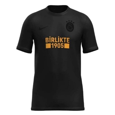 Camisa Galatasaray Black Out 22 23 Masculino Torcedor Preto