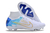 Chuteira Nike Air Zoom Mercurial Superfly IX Elite Boots FG - Branco e Azul