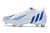 Chuteira Adidas Predator Edge Geometric+ FG - Branco e Azul