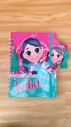 AGENDA ESTUDANTE 1DPP- MENINA -  PAPELARIA PERSONALIZADA - AMORCOMDETALHES