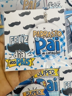 CHAVEIRO 1 FACE - DIA DOS PAIS -  PAPELARIA PERSONALIZADA - AMORCOMDETALHES