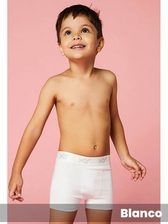 Boxer niño algodón-lycra liso (291087) - comprar online