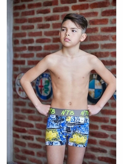 Boxer Juvenil Alg/Lycra Estampado y Elastico Personalizado (28128) - comprar online