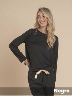 Pijama COLOR BLOCK pantalon y remera modal morley (371354L) - comprar online