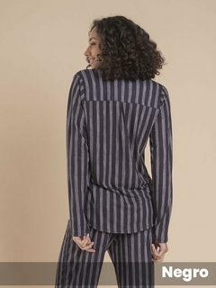 Pijama SICILIA casaca abotonada y pantalon modal (371273L) - comprar online