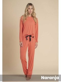 Pijama COLOR BLOCK pantalon y remera modal morley (371354L)